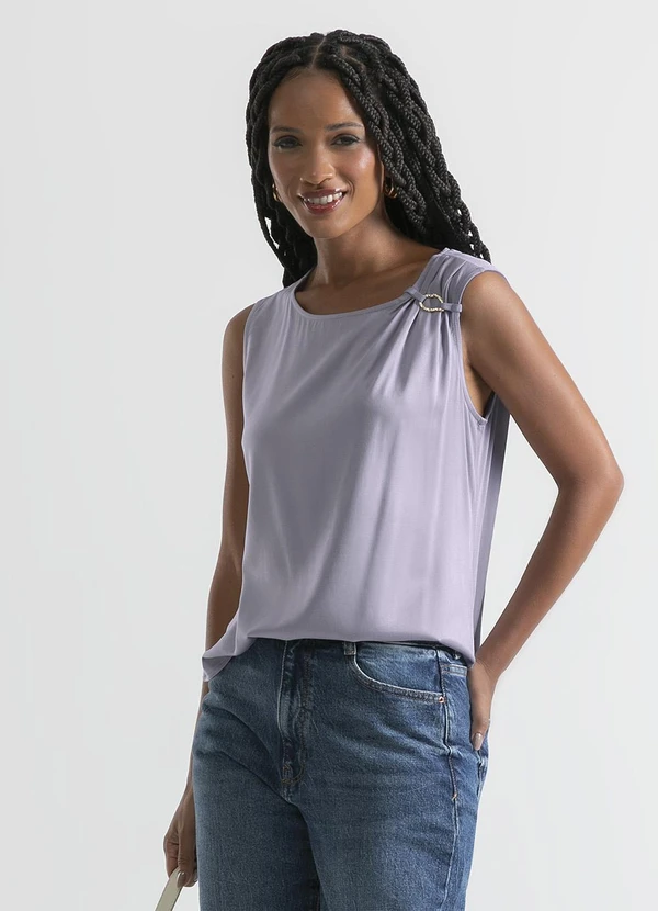 Cativa - Regata em Viscose Lilás