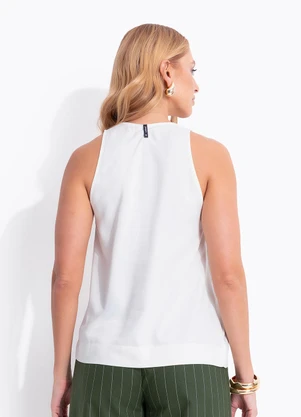 Colcci - Regata em Viscose Off White - COLCCI