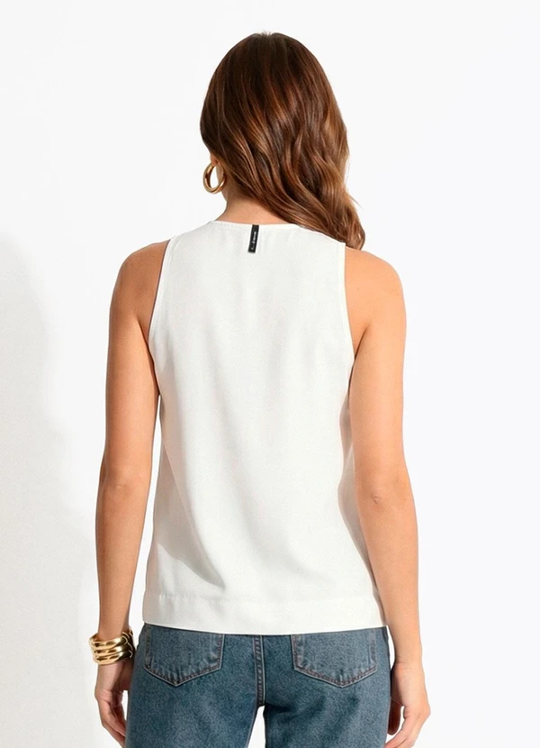 Colcci - Regata em Viscose Off White 2