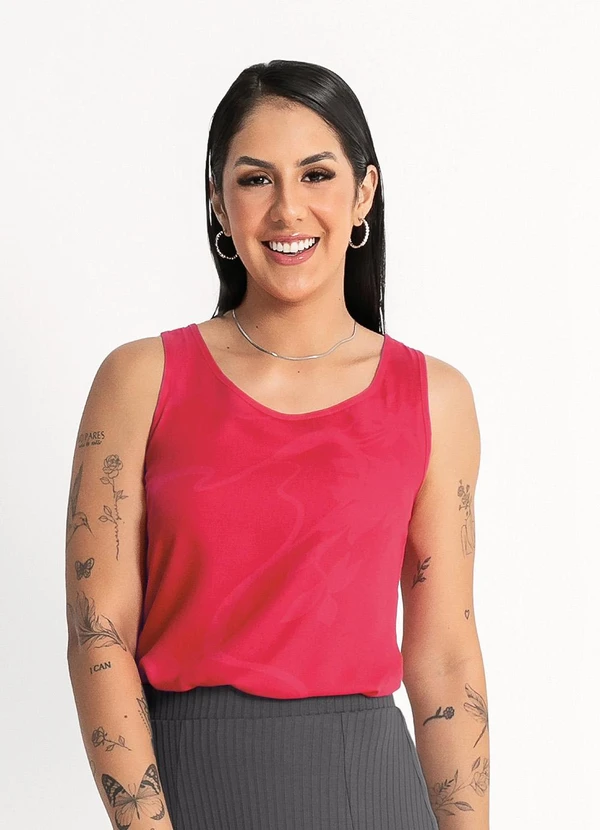 Habana - Regata em Viscose Pink