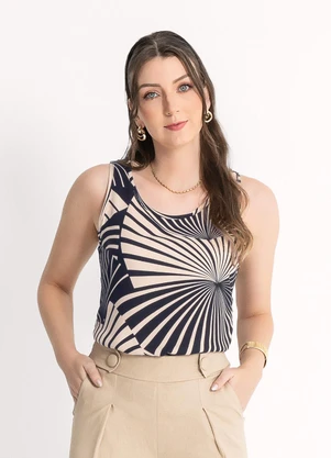 Habana - Regata em Viscose  Preto - HABANA