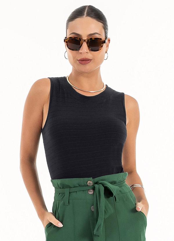 Habana - Regata em Viscose Preto 1