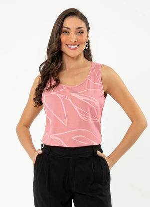 Cativa - Regata em Viscose Rosa Claro - CATIVA