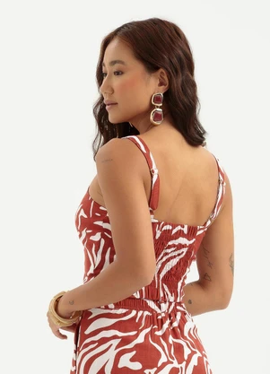 Cativa - Regata em Viscose Vermelho Escuro - CATIVA