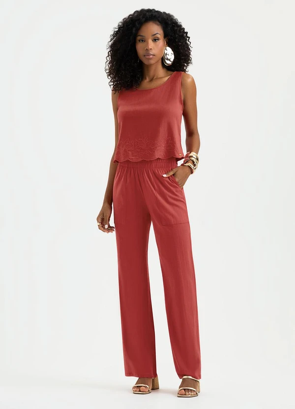 Cativa - Regata em Viscose Vermelho 4