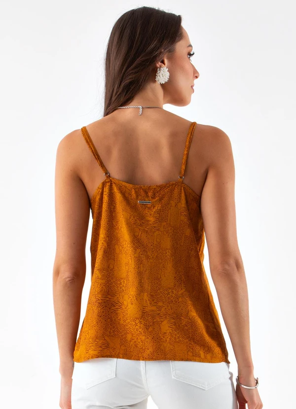 Colcci - Regata Estampada Amarelo 2