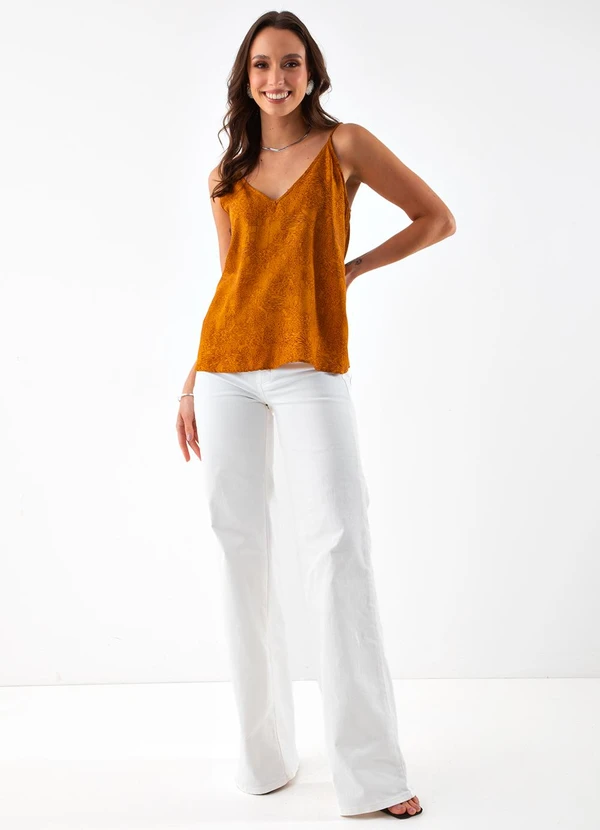 Colcci - Regata Estampada Amarelo 3