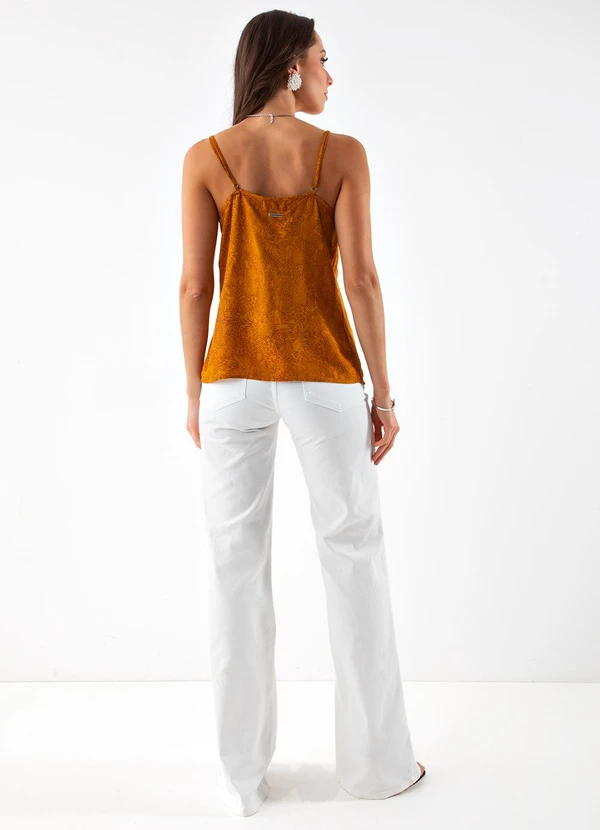 Colcci - Regata Estampada Amarelo 4