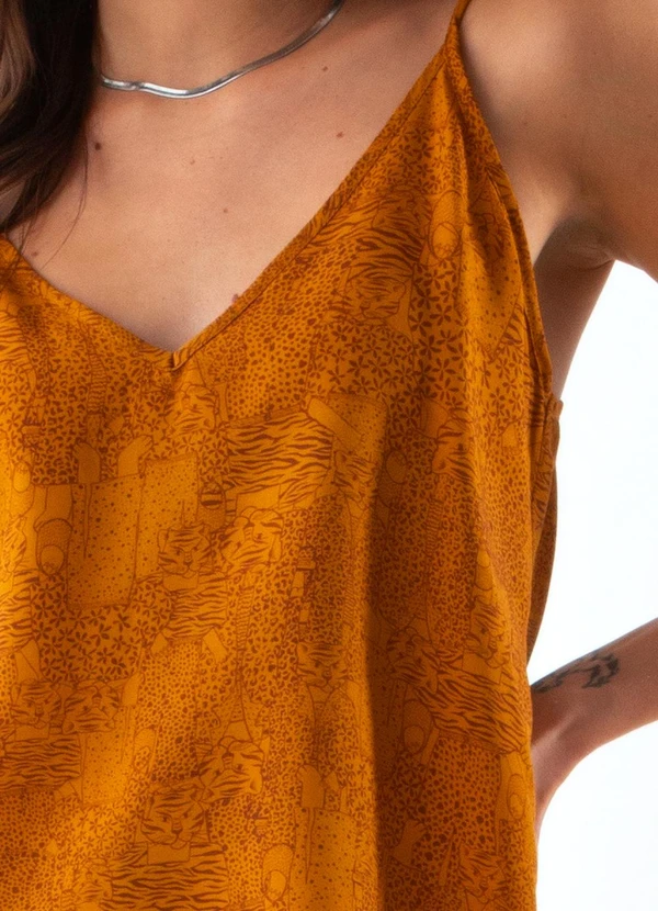 Colcci - Regata Estampada Amarelo 6