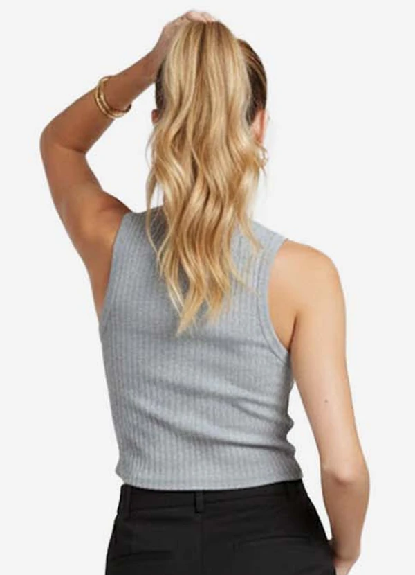 Infinita Cor - Regata Feminina Adulto Canelada Cinza 2