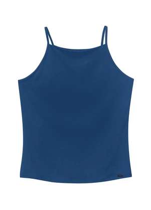 Marialícia - Regata Feminina Alca Fina Azul - MARIALÍCIA