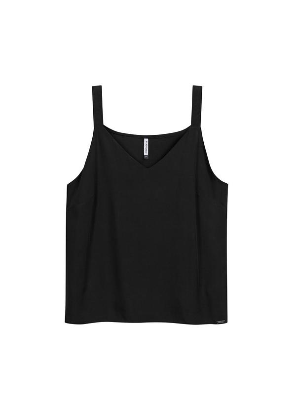 Marialícia - Regata Feminina Alca Fina Preto 1