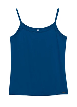 Marialícia - Regata Feminina Alças Finas Azul - MARIALÍCIA