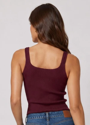 Infinita Cor - Regata Feminina Alças Transpassada Roxo - INFINITA COR