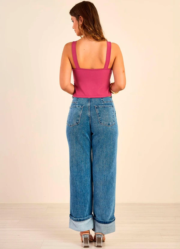 Marialícia - Regata Feminina Alfaiataria Rosa 4