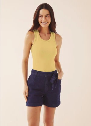 Marialicia - Regata Feminina Amarelo - MARIALICIA