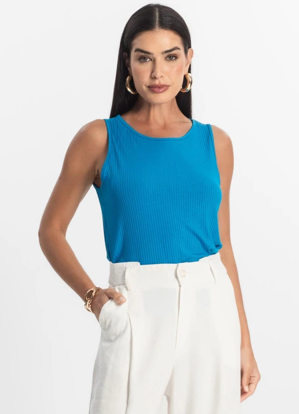 Select - Regata Feminina Azul 4