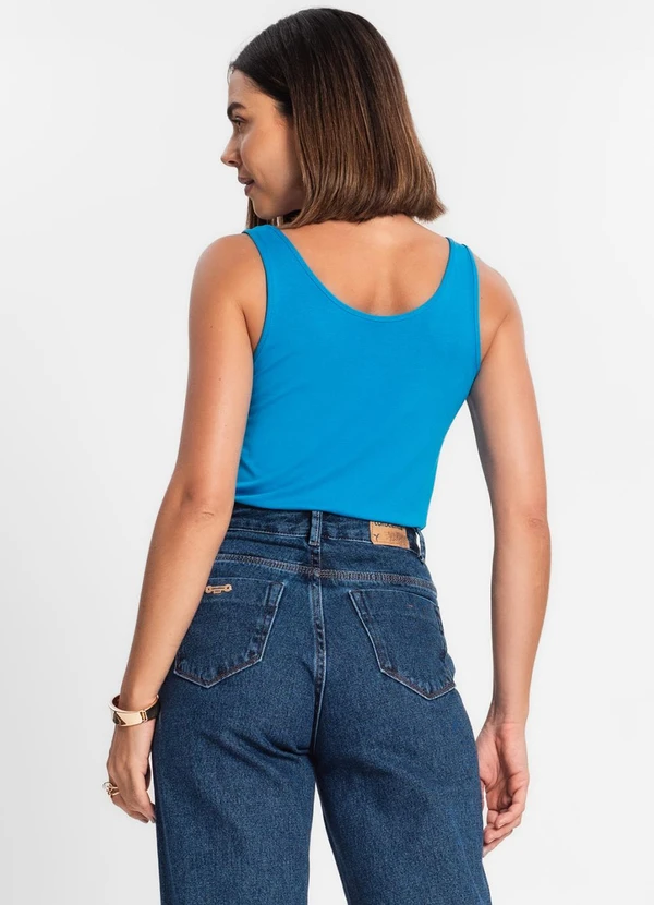 Rovitex - Regata Feminina Básica Azul 4