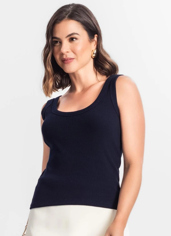 Rovitex - Regata Feminina Básica Azul 4