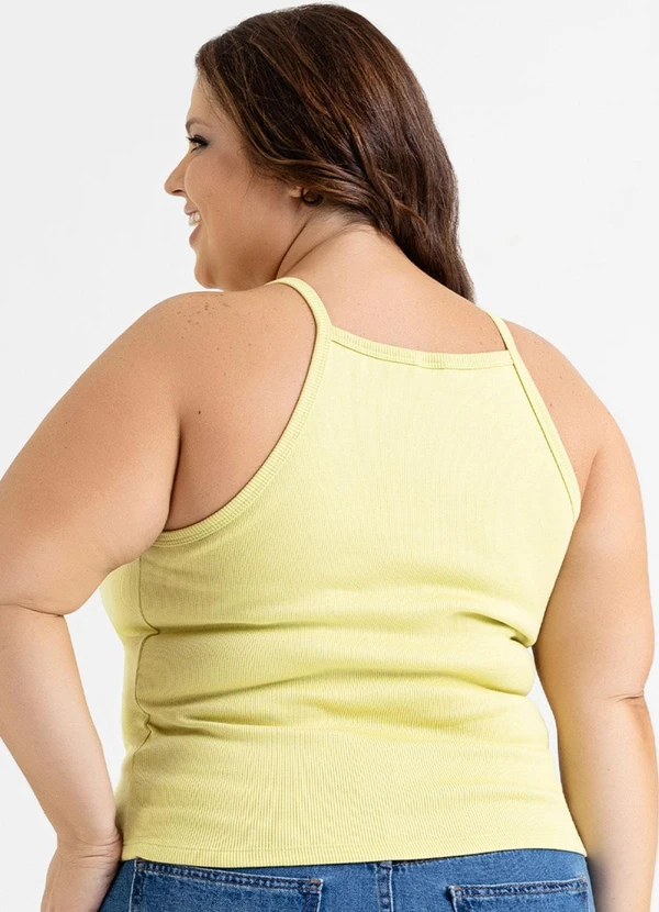 Just Basic - Regata Feminina Básica em Ribana Verde 2