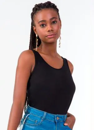 Rovitex - Regata Feminina Básica Preto - ROVITEX