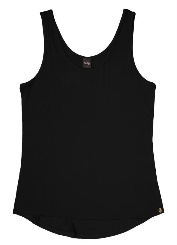 Rovitex - Regata Feminina Básica Preto 2