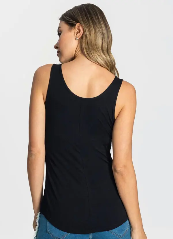 Rovitex - Regata Feminina Básica Preto 2