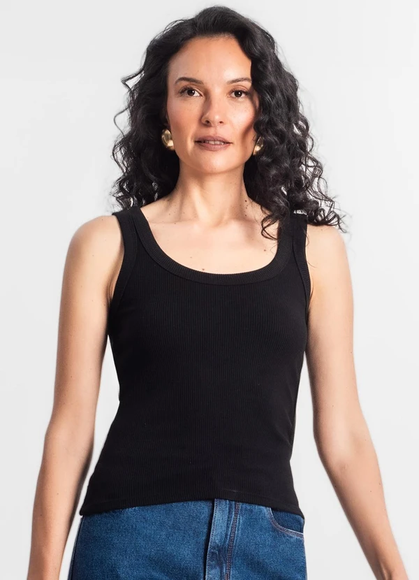 Rovitex - Regata Feminina Básica Preto 4