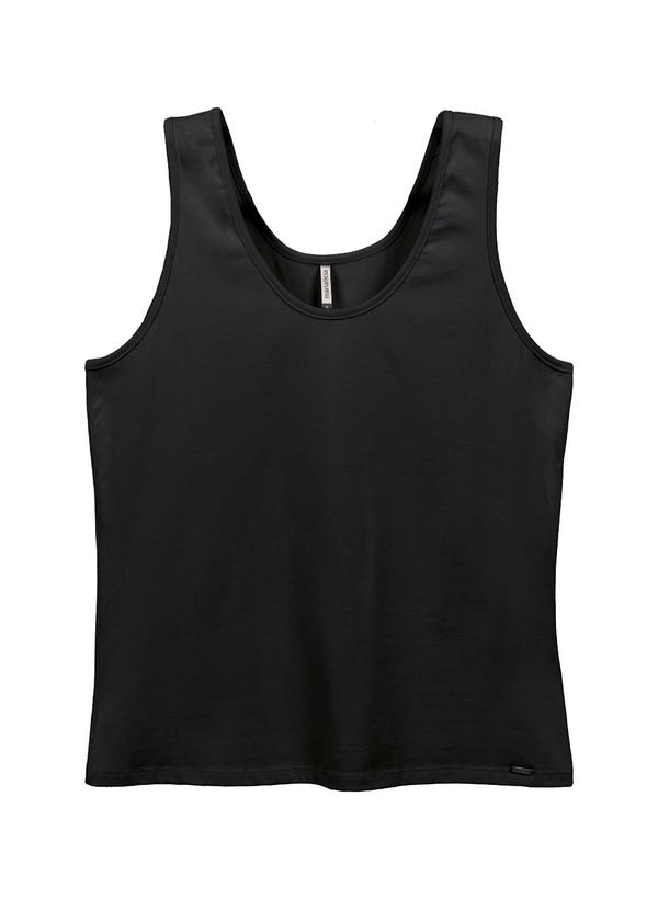 Marialícia - Regata Feminina Básica Preto