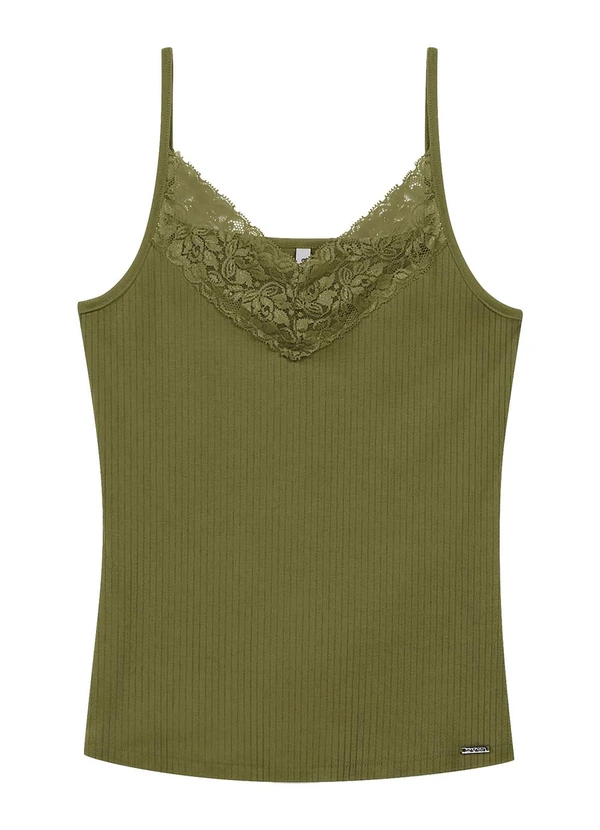 Marialícia - Regata Feminina Básica Verde 2