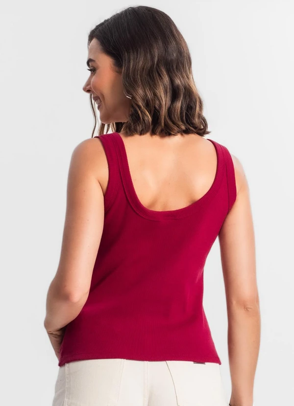Rovitex - Regata Feminina Básica Vermelho 2