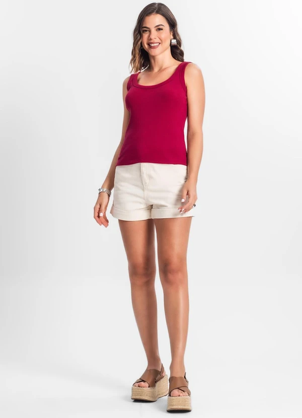 Rovitex - Regata Feminina Básica Vermelho 3