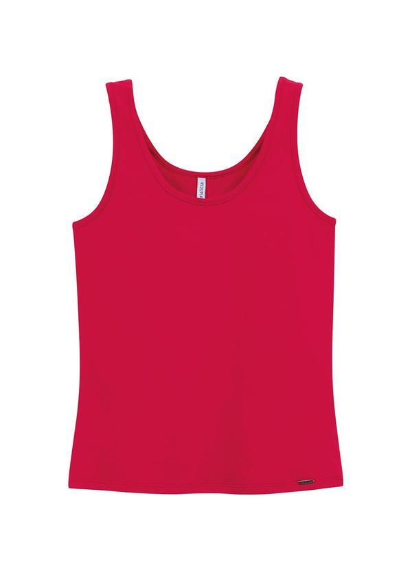 Marialícia - Regata Feminina Básica Vermelho