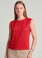 Infinita Cor - Regata Feminina Básica Vermelho - variação: Vermelho