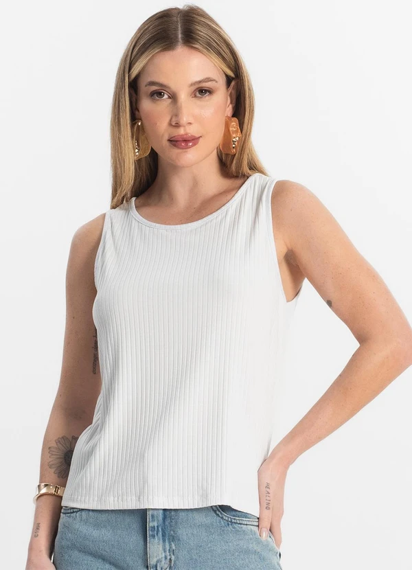 Select - Regata Feminina Branco 4