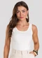 Dianna - Regata Feminina Canelada Bege - variação: Bege