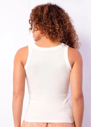 Torra - Regata Feminina Canelada Off White - TORRA