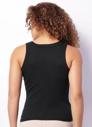 Torra - Regata Feminina Canelada Preta - TORRA