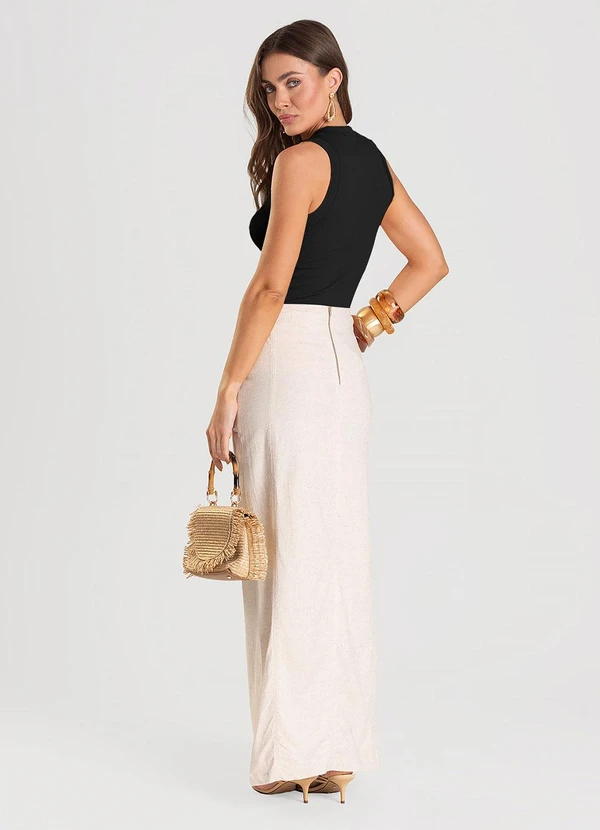 Dianna - Regata Feminina Canelada Preto 2