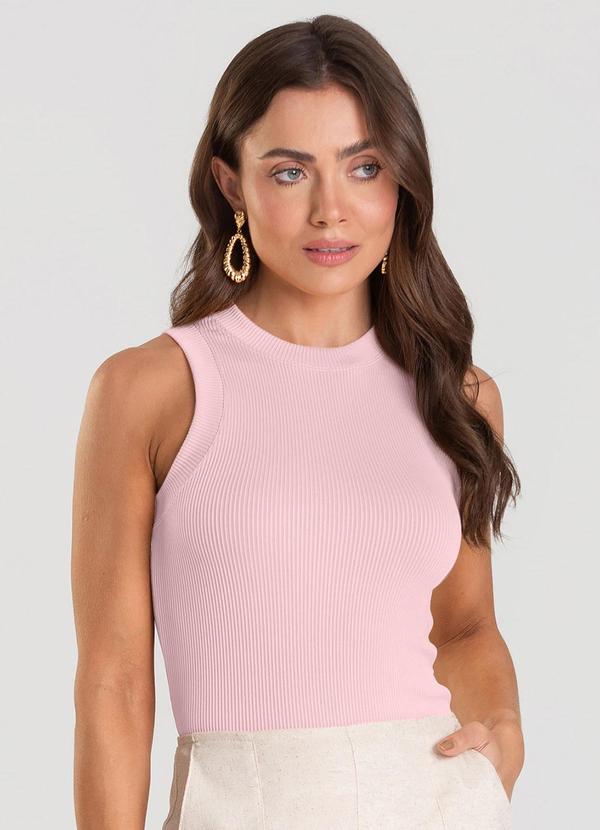 Dianna - Regata Feminina Canelada Rosa