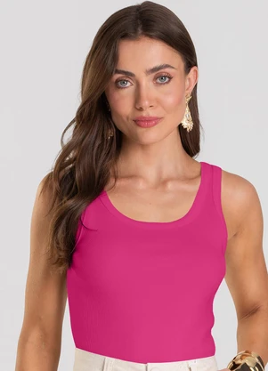 Dianna - Regata Feminina Canelada Rosa - DIANNA