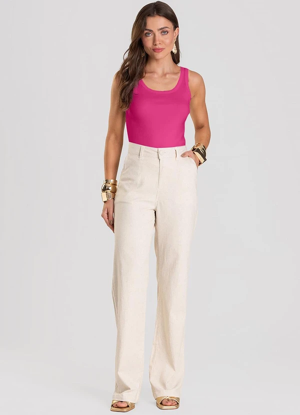 Dianna - Regata Feminina Canelada Rosa 3