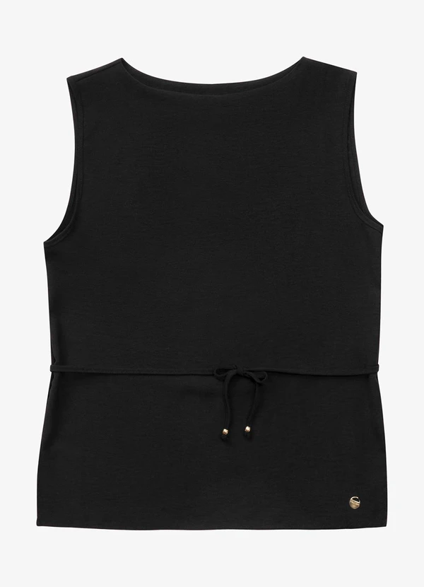 Rovitex - Regata Feminina com Amarração Preto 2