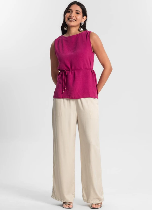 Rovitex - Regata Feminina com Amarração Rosa 3