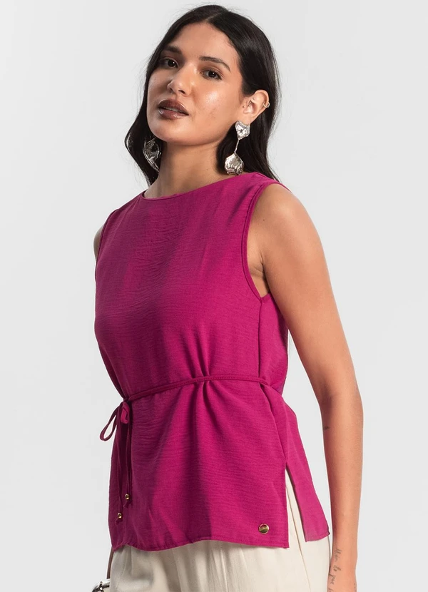 Rovitex - Regata Feminina com Amarração Rosa 4