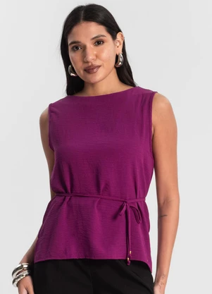 Rovitex - Regata Feminina com Amarração Roxo - ROVITEX