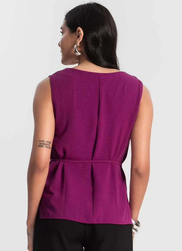 Rovitex - Regata Feminina com Amarração Roxo 2