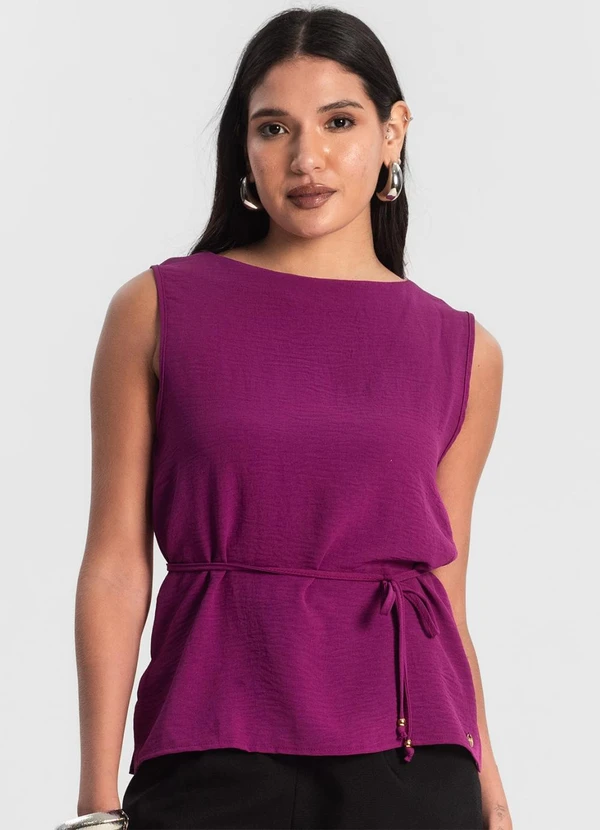 Rovitex - Regata Feminina com Amarração Roxo 4