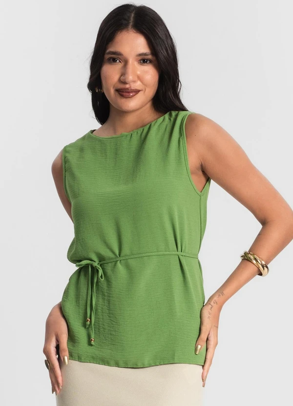 Rovitex - Regata Feminina com Amarração Verde