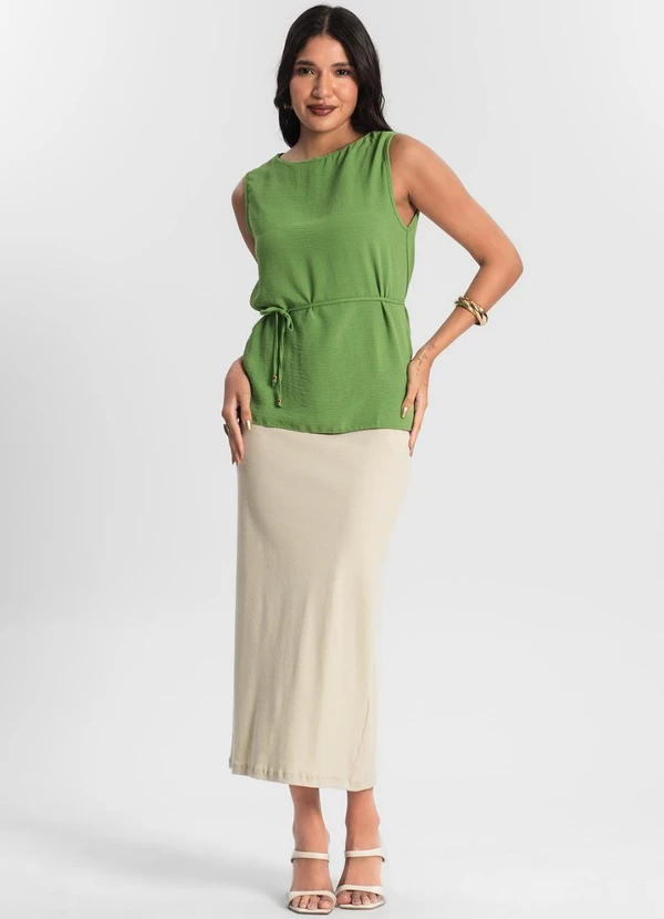 Rovitex - Regata Feminina com Amarração Verde 3